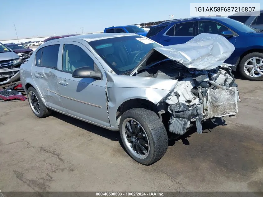 2008 Chevrolet Cobalt Ls VIN: 1G1AK58F687216807 Lot: 40500593