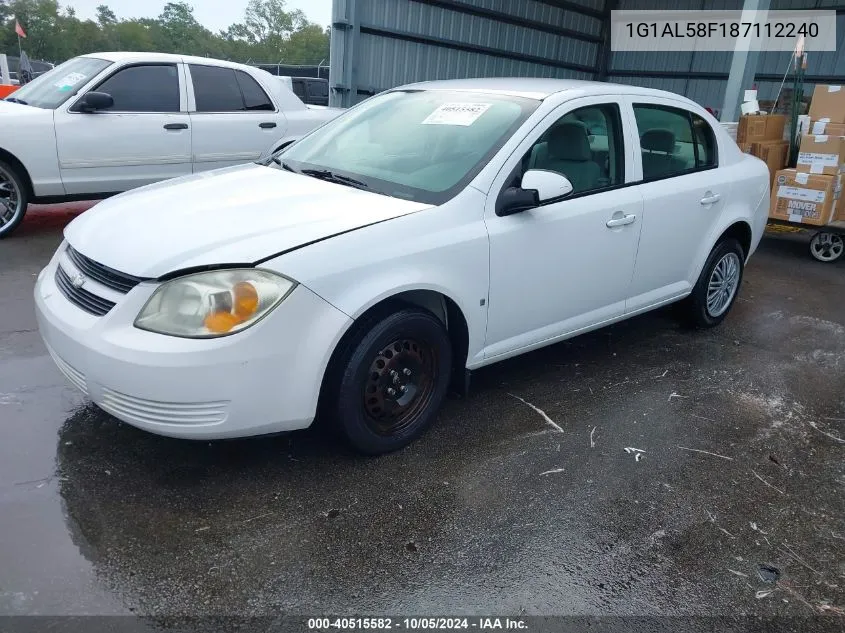 2008 Chevrolet Cobalt Lt VIN: 1G1AL58F187112240 Lot: 40515582