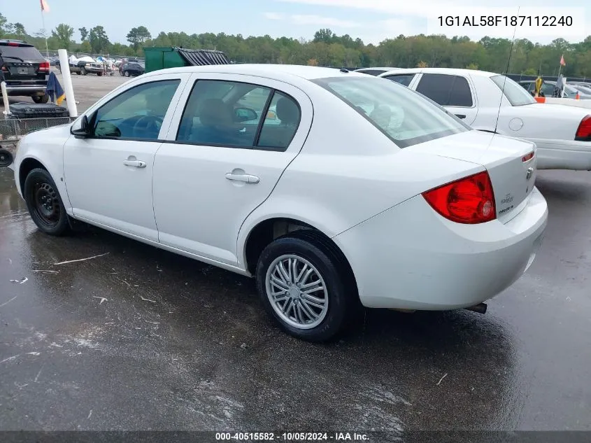 2008 Chevrolet Cobalt Lt VIN: 1G1AL58F187112240 Lot: 40515582