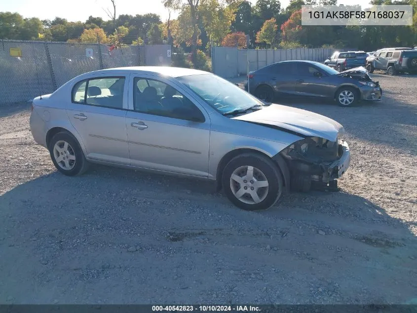 2008 Chevrolet Cobalt Ls VIN: 1G1AK58F587168037 Lot: 40542823