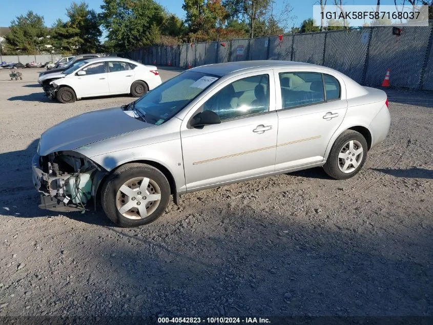 2008 Chevrolet Cobalt Ls VIN: 1G1AK58F587168037 Lot: 40542823