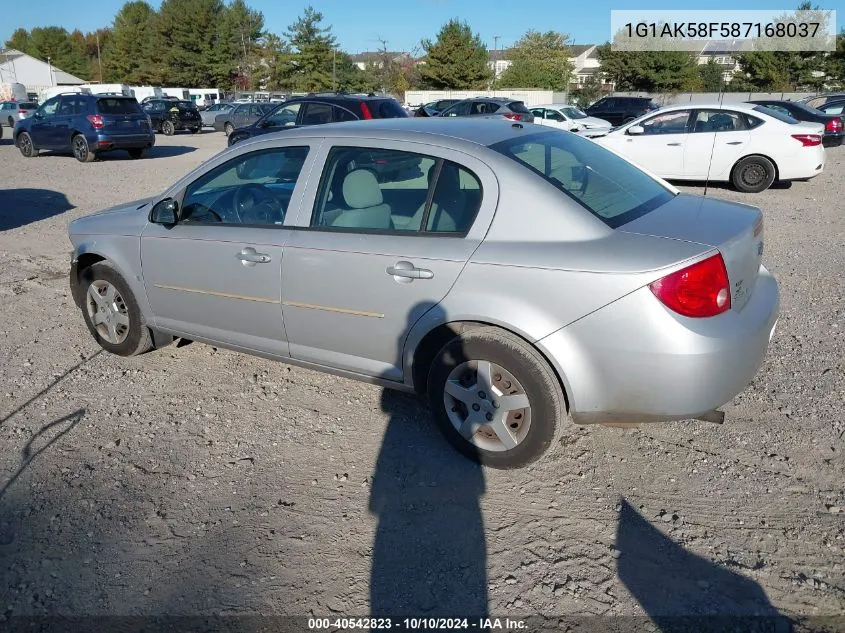 2008 Chevrolet Cobalt Ls VIN: 1G1AK58F587168037 Lot: 40542823