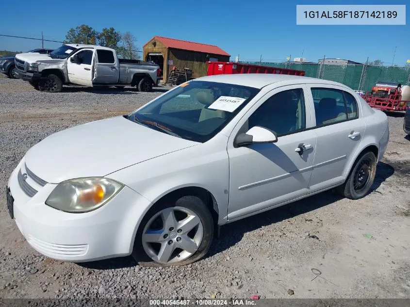 2008 Chevrolet Cobalt Lt VIN: 1G1AL58F187142189 Lot: 40545487