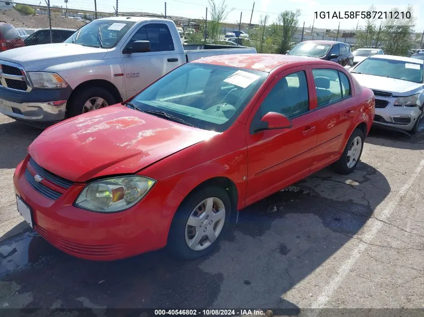 2008 Chevrolet Cobalt Lt VIN: 1G1AL58F587211210 Lot: 40546802