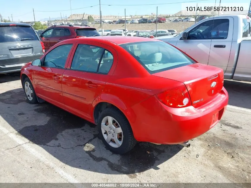 2008 Chevrolet Cobalt Lt VIN: 1G1AL58F587211210 Lot: 40546802