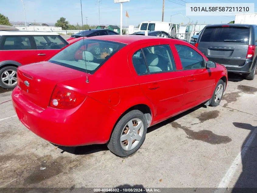 2008 Chevrolet Cobalt Lt VIN: 1G1AL58F587211210 Lot: 40546802