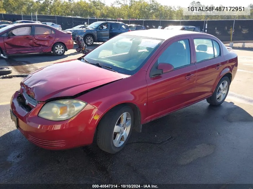 2008 Chevrolet Cobalt Lt VIN: 1G1AL58F487172951 Lot: 40547314