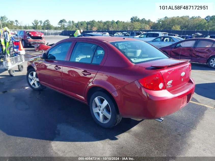 2008 Chevrolet Cobalt Lt VIN: 1G1AL58F487172951 Lot: 40547314