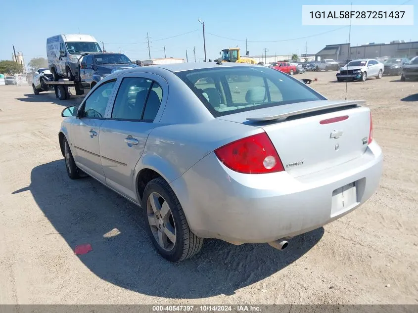 2008 Chevrolet Cobalt Lt VIN: 1G1AL58F287251437 Lot: 40547397