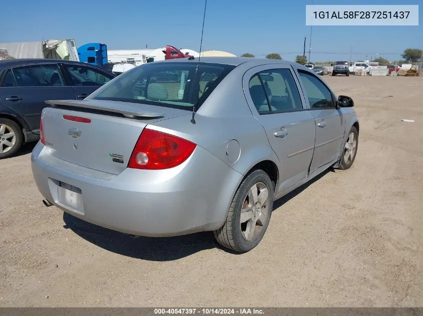 2008 Chevrolet Cobalt Lt VIN: 1G1AL58F287251437 Lot: 40547397