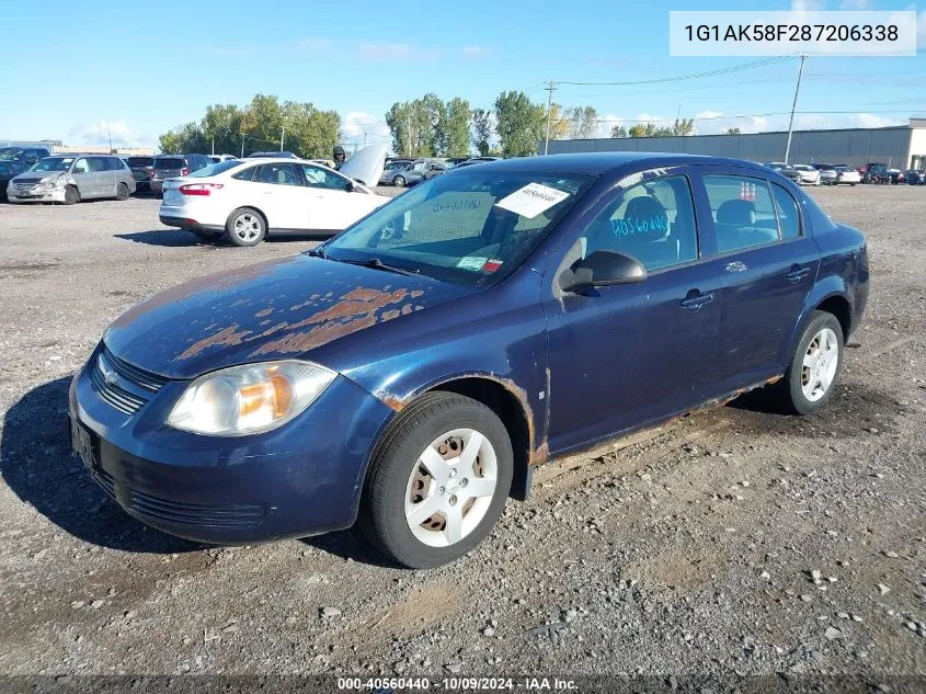 2008 Chevrolet Cobalt Ls VIN: 1G1AK58F287206338 Lot: 40560440