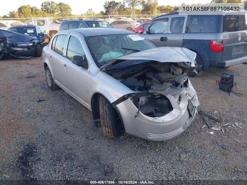 2008 Chevrolet Cobalt Ls VIN: 1G1AK58F887108432 Lot: 40617566