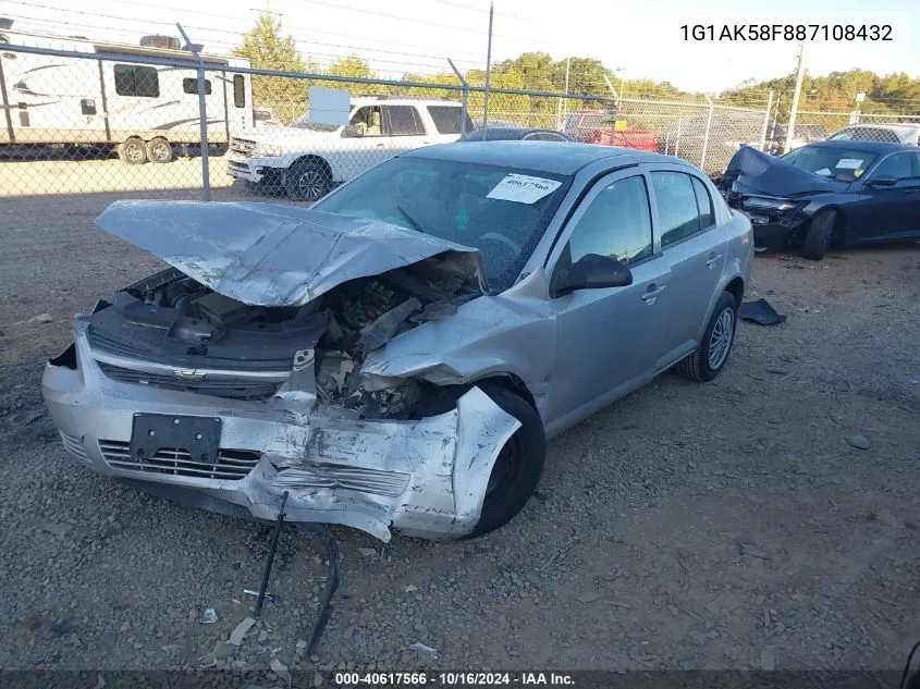 2008 Chevrolet Cobalt Ls VIN: 1G1AK58F887108432 Lot: 40617566