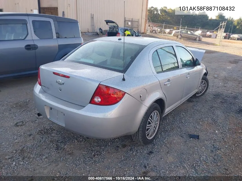 2008 Chevrolet Cobalt Ls VIN: 1G1AK58F887108432 Lot: 40617566