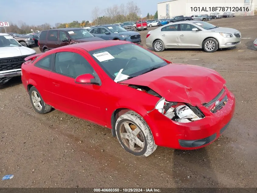 2008 Chevrolet Cobalt Lt VIN: 1G1AL18F787120416 Lot: 40680350