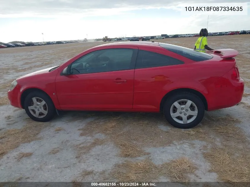 2008 Chevrolet Cobalt Ls VIN: 1G1AK18F087334635 Lot: 40682155