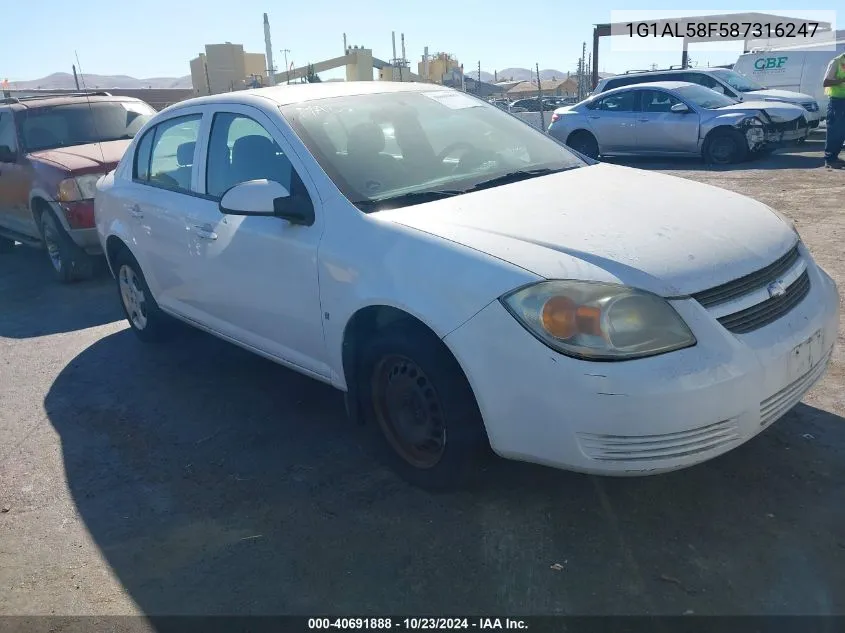 2008 Chevrolet Cobalt Lt VIN: 1G1AL58F587316247 Lot: 40691888