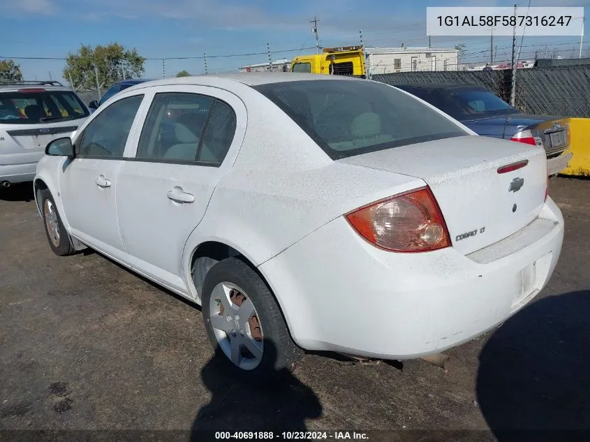 1G1AL58F587316247 2008 Chevrolet Cobalt Lt