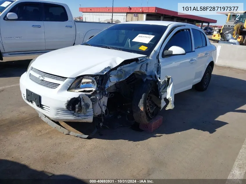 2008 Chevrolet Cobalt Lt VIN: 1G1AL58F287197377 Lot: 40693931