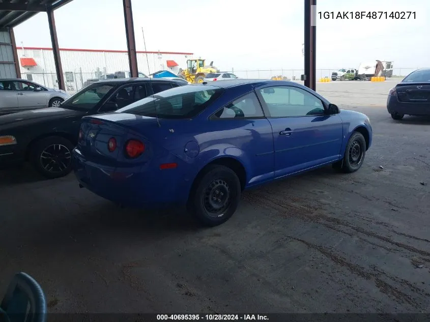 2008 Chevrolet Cobalt Ls VIN: 1G1AK18F487140271 Lot: 40695395