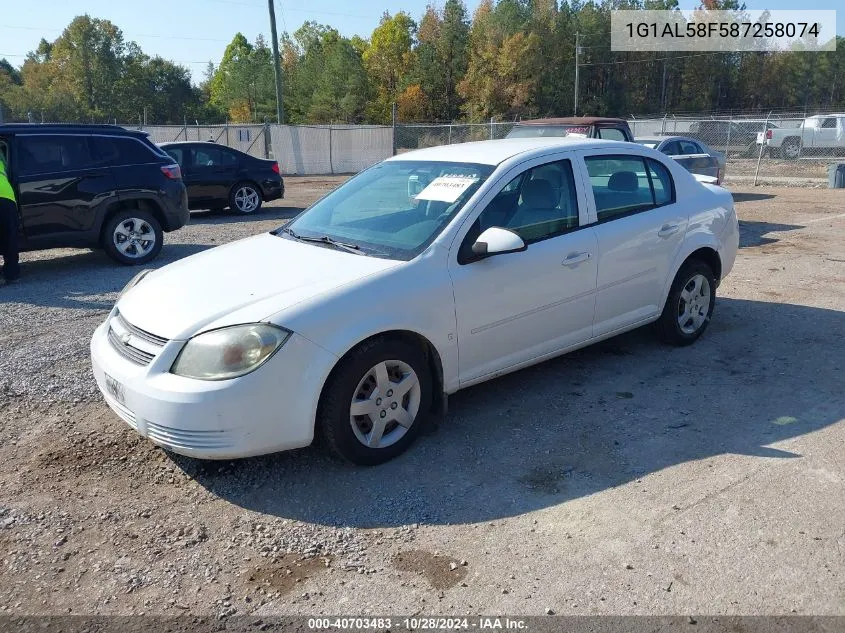 2008 Chevrolet Cobalt Lt VIN: 1G1AL58F587258074 Lot: 40703483