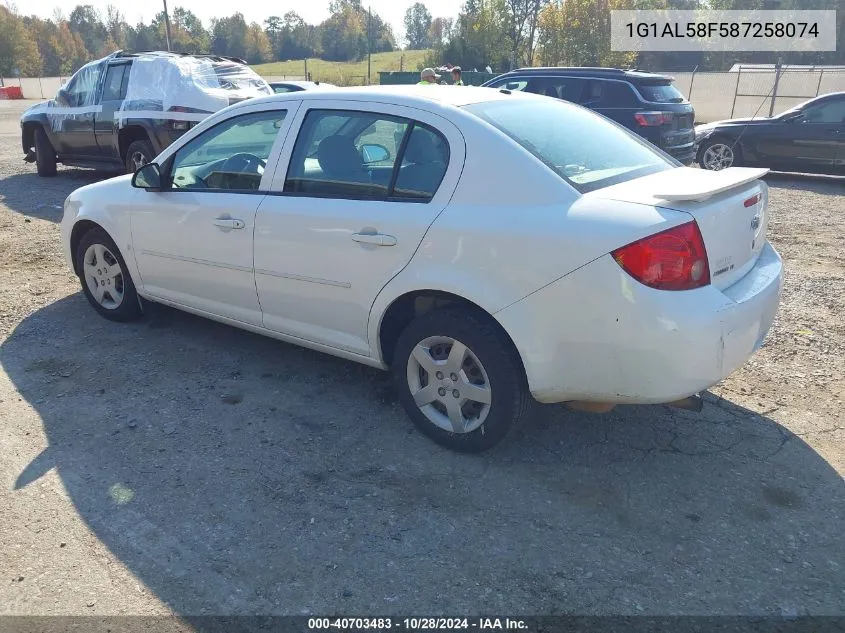 2008 Chevrolet Cobalt Lt VIN: 1G1AL58F587258074 Lot: 40703483