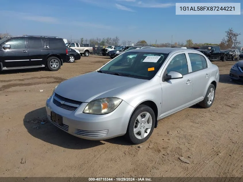 2008 Chevrolet Cobalt Lt VIN: 1G1AL58FX87244221 Lot: 40715344