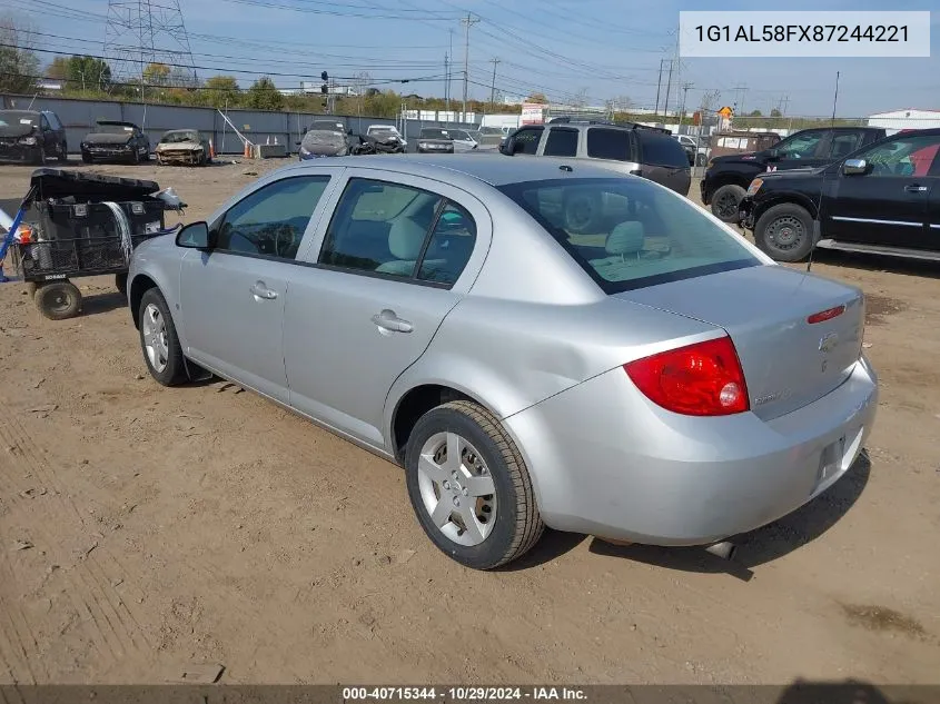 2008 Chevrolet Cobalt Lt VIN: 1G1AL58FX87244221 Lot: 40715344