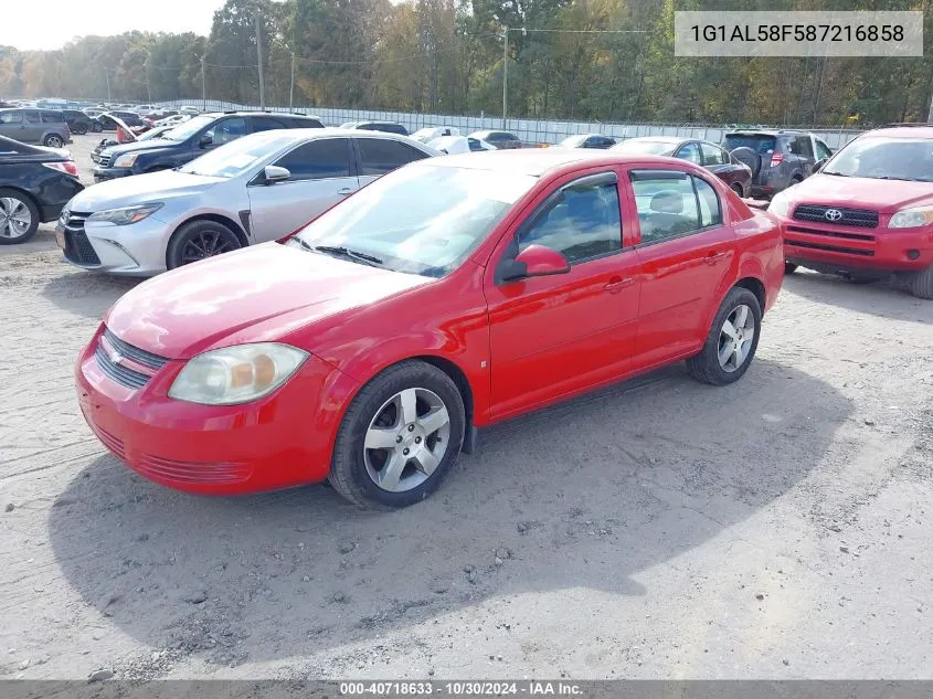 2008 Chevrolet Cobalt Lt VIN: 1G1AL58F587216858 Lot: 40718633