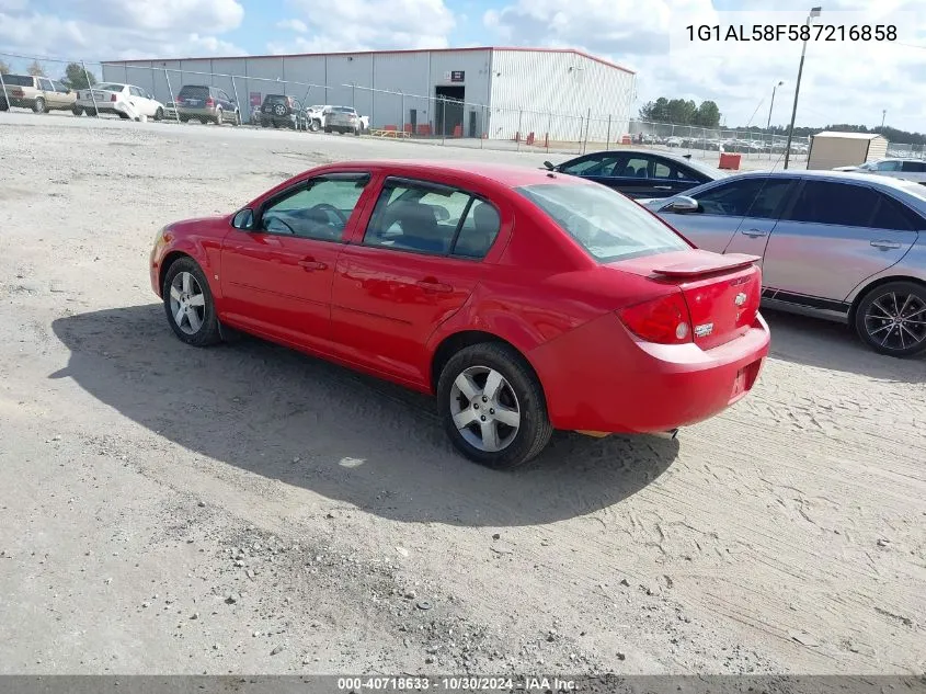 2008 Chevrolet Cobalt Lt VIN: 1G1AL58F587216858 Lot: 40718633