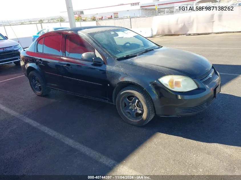 2008 Chevrolet Cobalt Lt VIN: 1G1AL58F987138262 Lot: 40744397