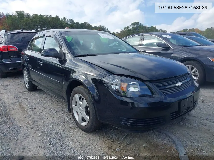 2008 Chevrolet Cobalt Lt VIN: 1G1AL58F287168039 Lot: 40752928