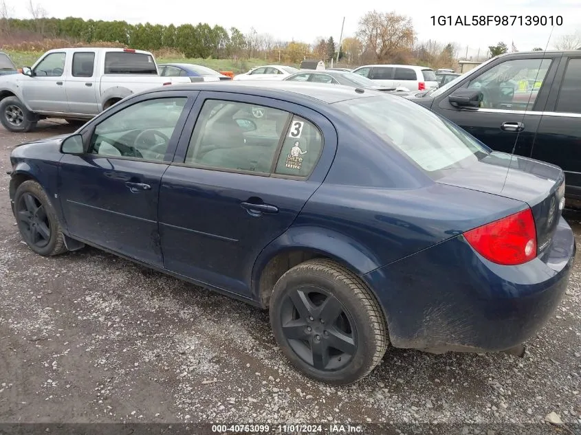 2008 Chevrolet Cobalt Lt VIN: 1G1AL58F987139010 Lot: 40753099