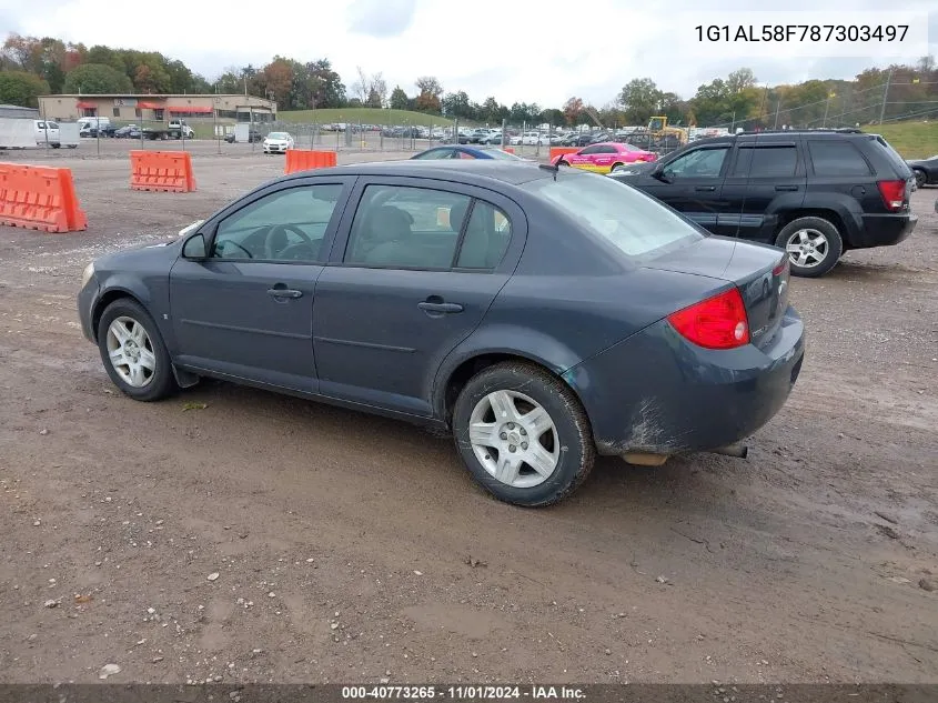 2008 Chevrolet Cobalt Lt VIN: 1G1AL58F787303497 Lot: 40773265