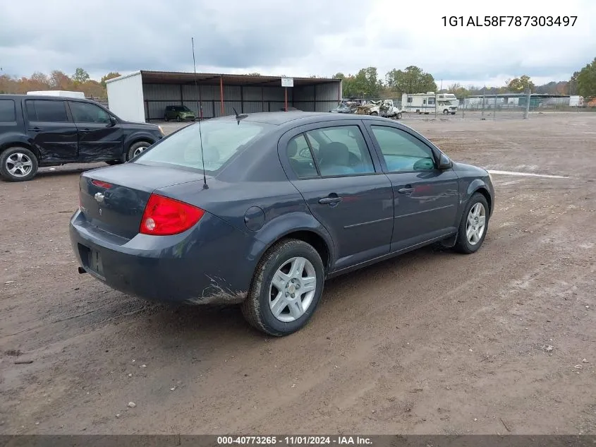 2008 Chevrolet Cobalt Lt VIN: 1G1AL58F787303497 Lot: 40773265