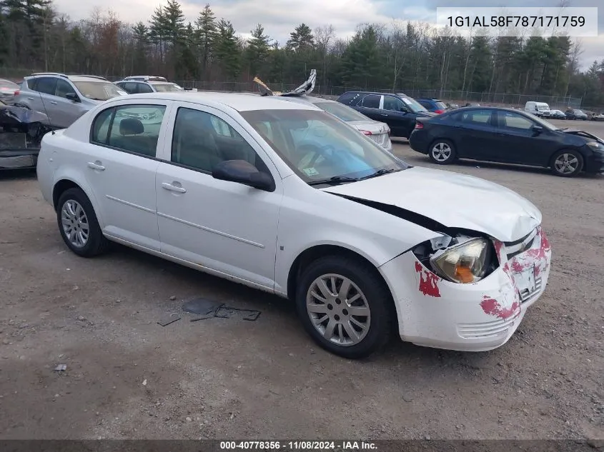 2008 Chevrolet Cobalt Lt VIN: 1G1AL58F787171759 Lot: 40778356