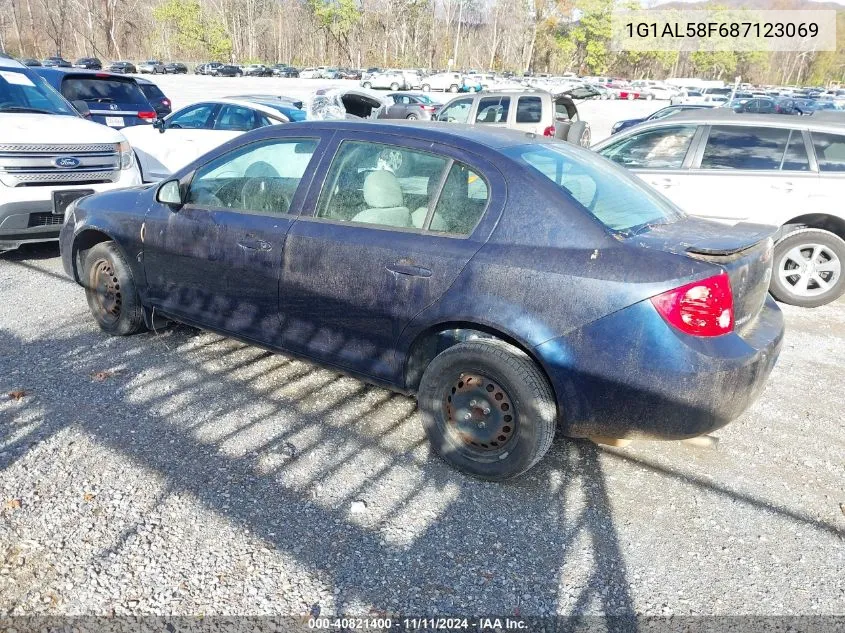 2008 Chevrolet Cobalt Lt VIN: 1G1AL58F687123069 Lot: 40821400