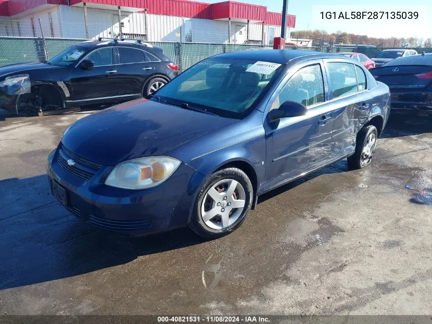 2008 Chevrolet Cobalt Lt VIN: 1G1AL58F287135039 Lot: 40821531