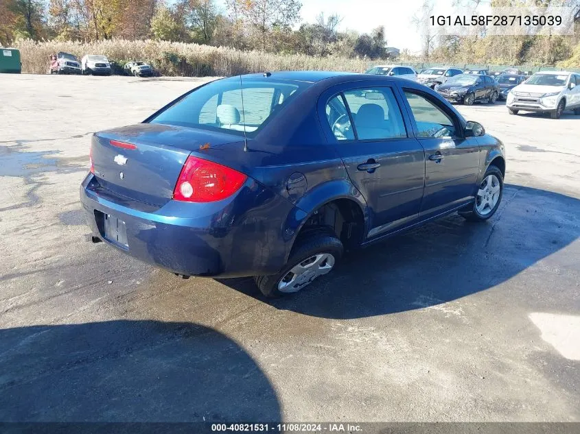 2008 Chevrolet Cobalt Lt VIN: 1G1AL58F287135039 Lot: 40821531