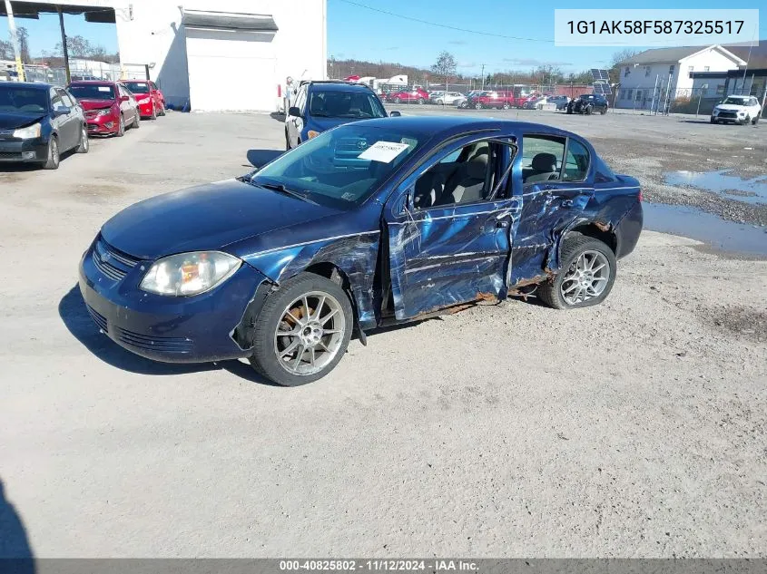 2008 Chevrolet Cobalt Ls VIN: 1G1AK58F587325517 Lot: 40825802