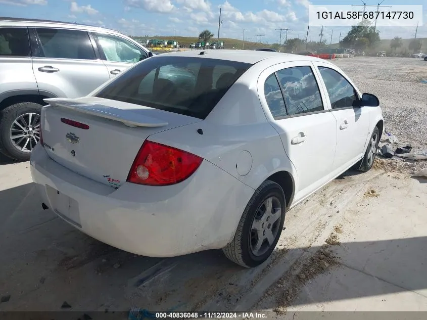 2008 Chevrolet Cobalt Lt VIN: 1G1AL58F687147730 Lot: 40836048