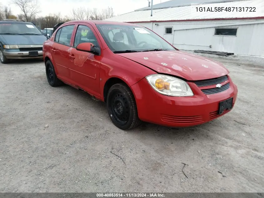 2008 Chevrolet Cobalt Lt VIN: 1G1AL58F487131722 Lot: 40853514