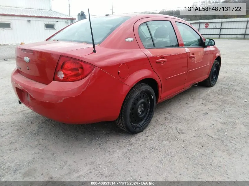 2008 Chevrolet Cobalt Lt VIN: 1G1AL58F487131722 Lot: 40853514