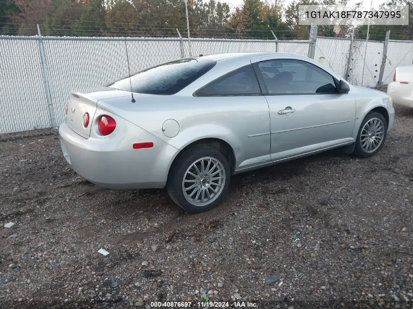 2008 Chevrolet Cobalt Ls VIN: 1G1AK18F787347995 Lot: 40876697