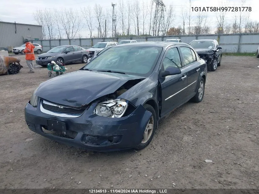 2009 Chevrolet Cobalt VIN: 1G1AT58H997281778 Lot: 12134513