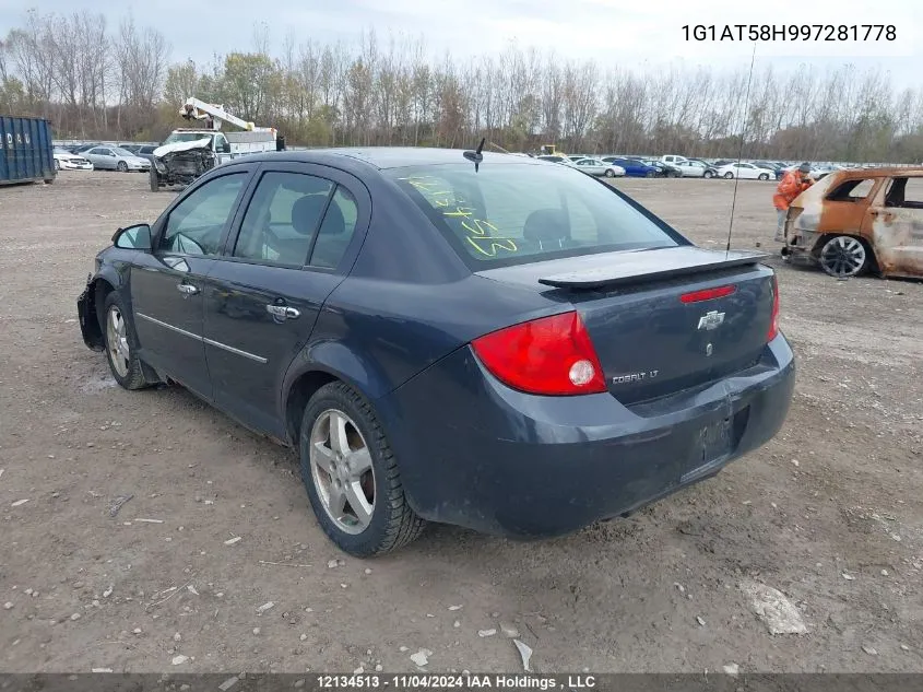 2009 Chevrolet Cobalt VIN: 1G1AT58H997281778 Lot: 12134513