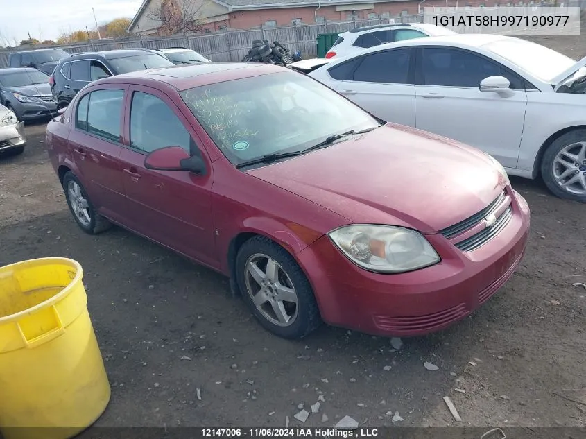 2009 Chevrolet Cobalt VIN: 1G1AT58H997190977 Lot: 12147006