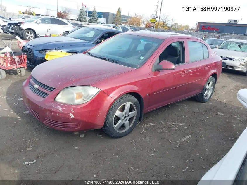 2009 Chevrolet Cobalt VIN: 1G1AT58H997190977 Lot: 12147006