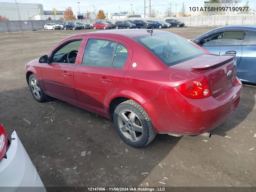 2009 Chevrolet Cobalt VIN: 1G1AT58H997190977 Lot: 12147006