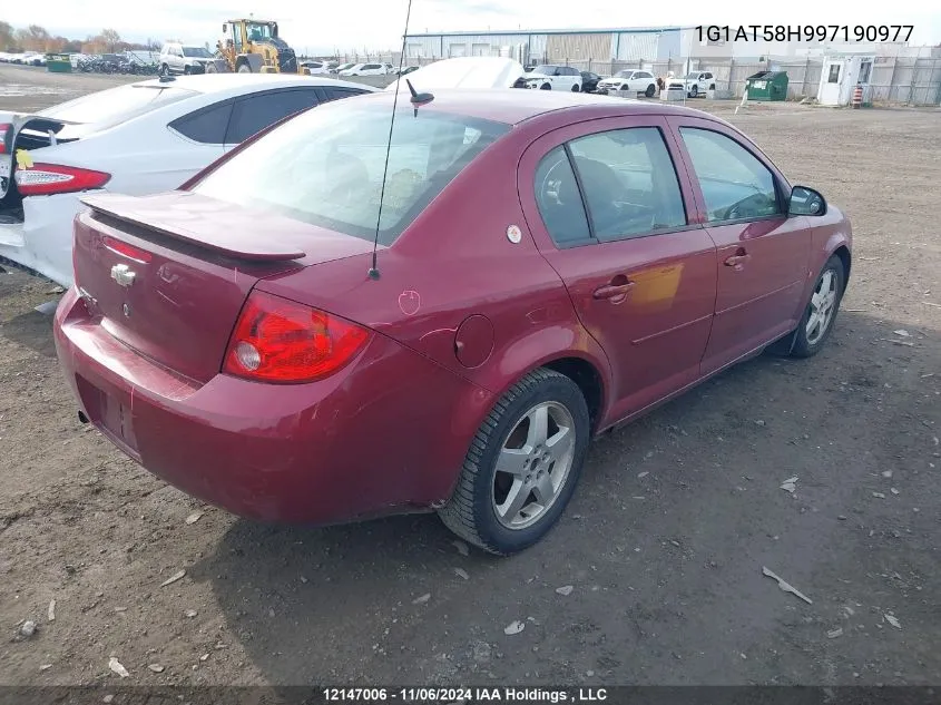 2009 Chevrolet Cobalt VIN: 1G1AT58H997190977 Lot: 12147006